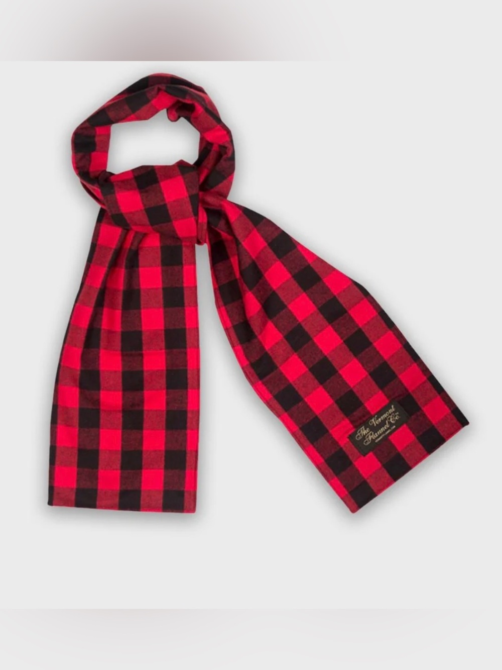 Red & Black Buffalo Check Scarf